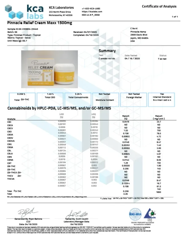 MAXX Relief Cream