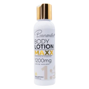 Maxx Lotion 1200mg unscented 1:1 Delta 8 to CBD lotion no background