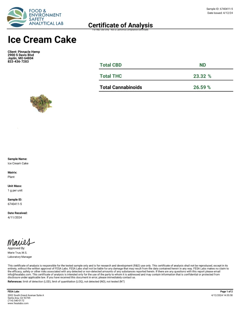 Ice Cream Cake THCA Flower - Image 2