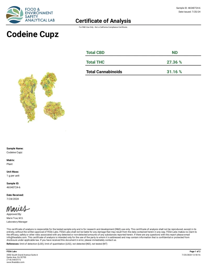 Pre-Packed Exotic Chillum - Codeine Cupz - Image 2