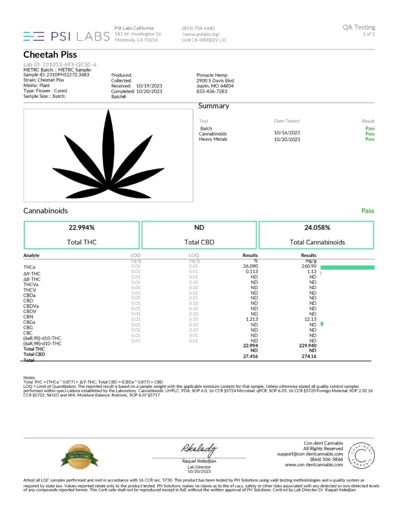 Cheetah Piss THCA Flower - Image 2