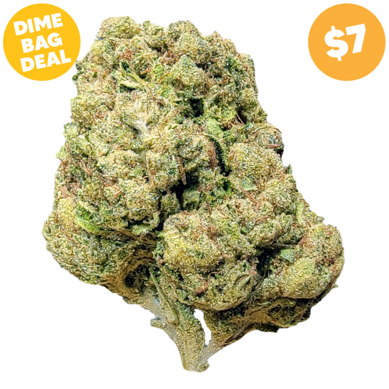 Pinnacle Hemp OG Kush THCa flower nug on white background