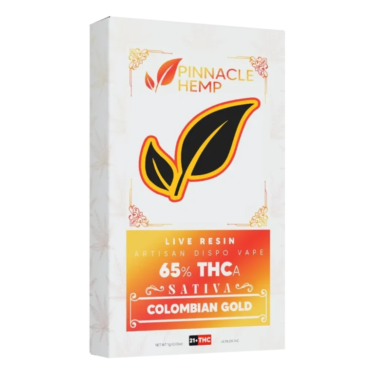 Pinnacle THCA Live Resin Disposable - Colombian Gold photo