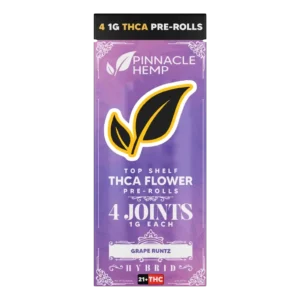 Pinnacle THCA Pre Rolls - Grape Runtz photo