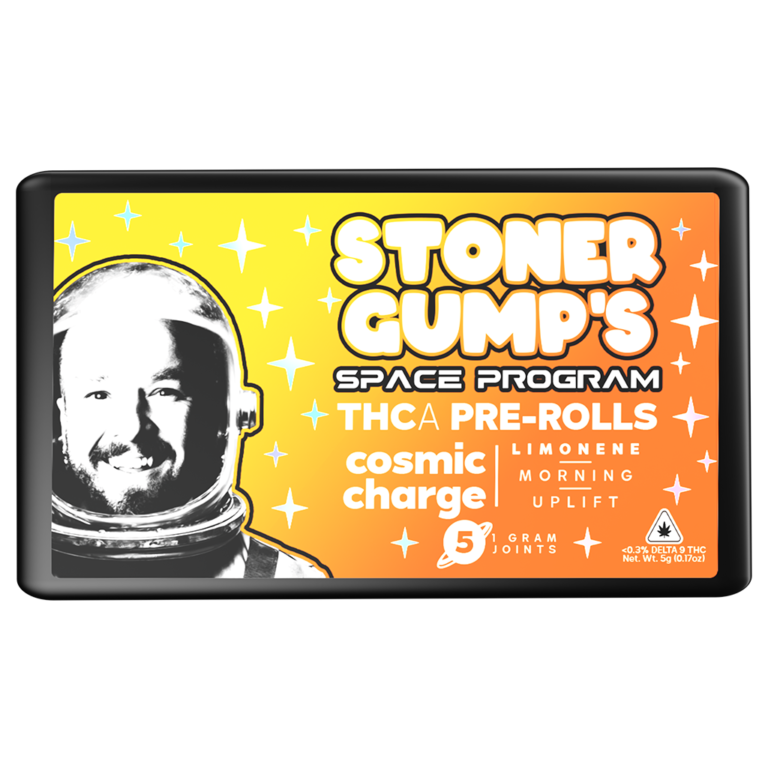 Pinnacle Hemp Stoner Gump THCa pre-roll – Limonene-enhanced flavor called Cosmic Charge