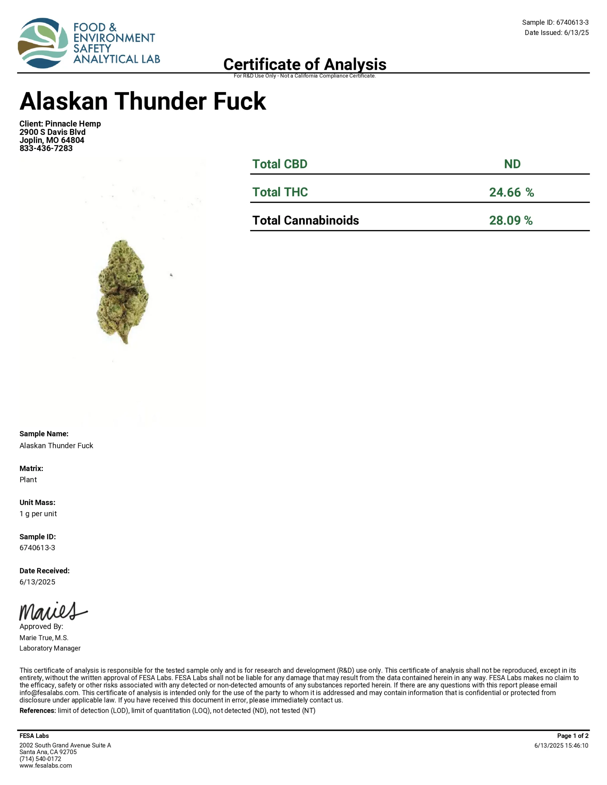 Alaskan Thunder Fuck THCA Flower - Image 2